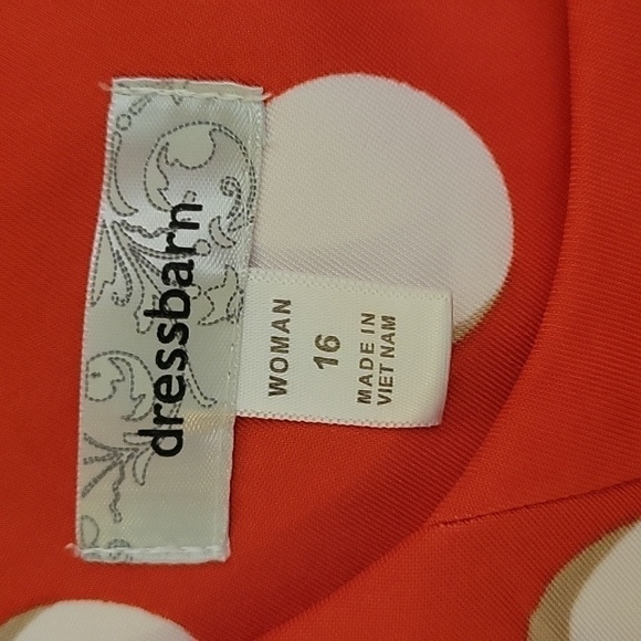 Vtg DRESS BARN 1990s Retro Mod Polka Dot Belted Waist Sleeveless A-Line Dress - Picture 7 of 9